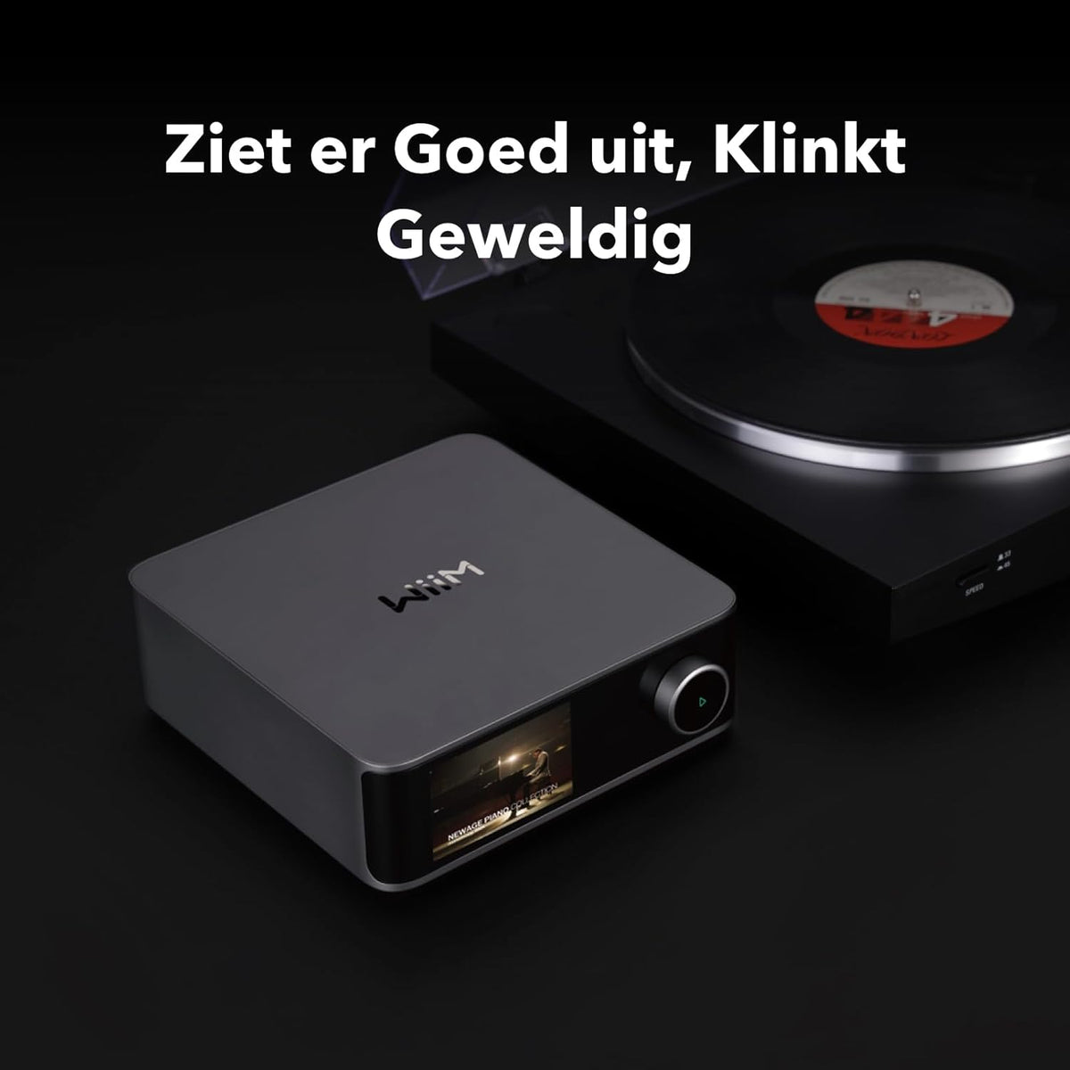 WiiM Ultra Music Streamer & Digitale Voorversterker | 3,5" Touchscreen, Compatibel met GoogleCast & Alexa, Stream Spotify, Amazon Music, Tidal | HDMI ARC, Phono-ingang & Koptelefoonuitgang (Silver)