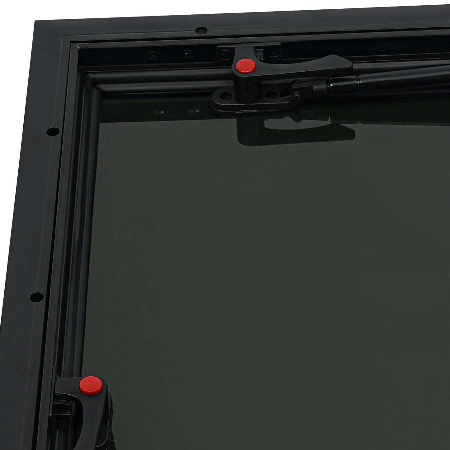 Dakraam Camper – Uitzetraam Caravan – Dakluik RV – Raam Met Hor – Inbouwraam 700x450mm – Aluminium Frame – Gehard Glas – 85° Verstelbaar