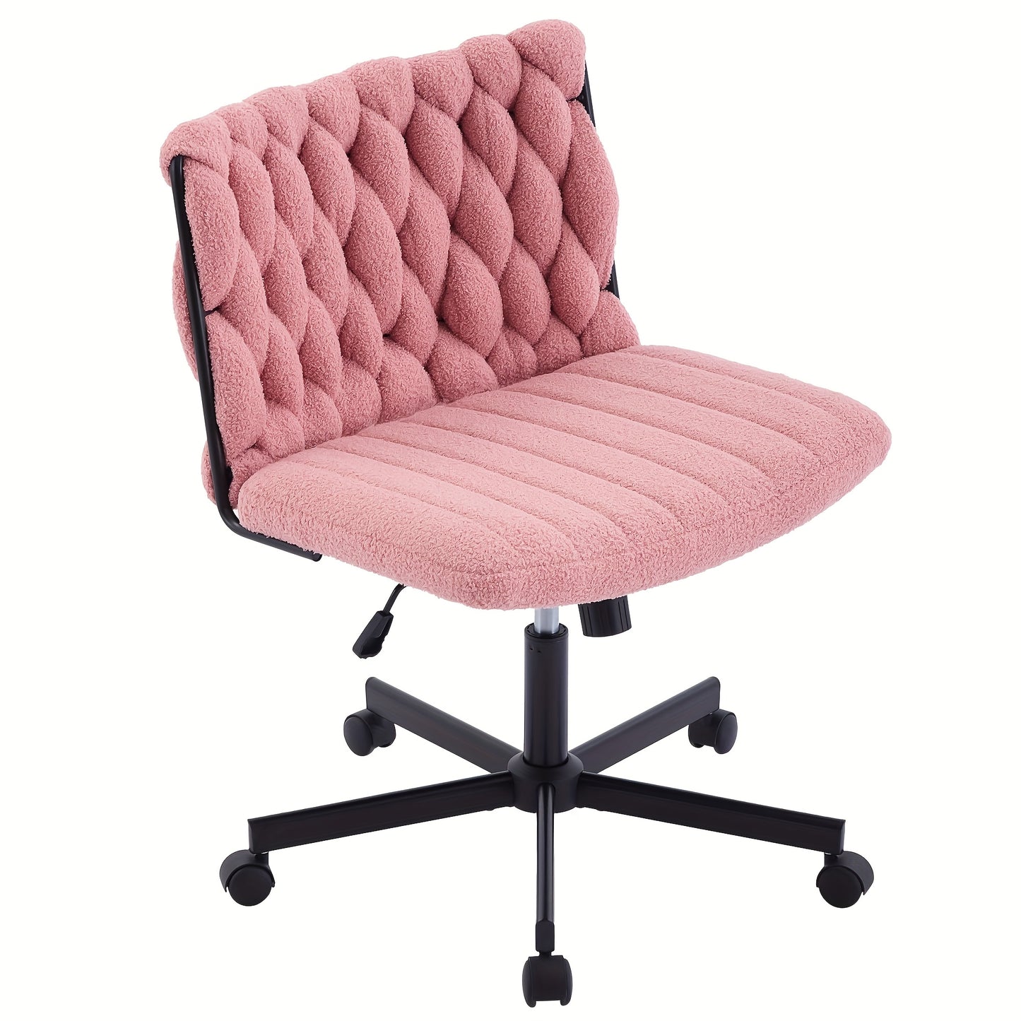 Bureaustoel – Kantoormeubilair – Werkstoel – Stoel Zonder Armleuningen – Draaistoel – Grijs – Ergonomisch Ontwerp – 65 cm Brede Zitting