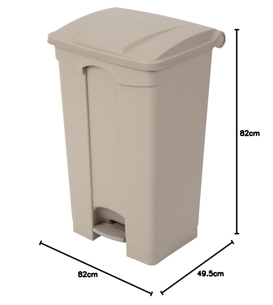 Jantex Kitchen Pedal Bin 87Ltr 810x490x400mm Waste Waste Dust Home Bucket - QUORE