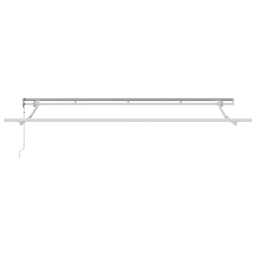 Inklapbaar Zonnescherm – Zonnescherm Terras – Schaduwdoek Tuin – Buitenzonwering – Metalen Frame – 4x2 Meter – Weerbestendig – Makkelijk Montuurbaar - Wit