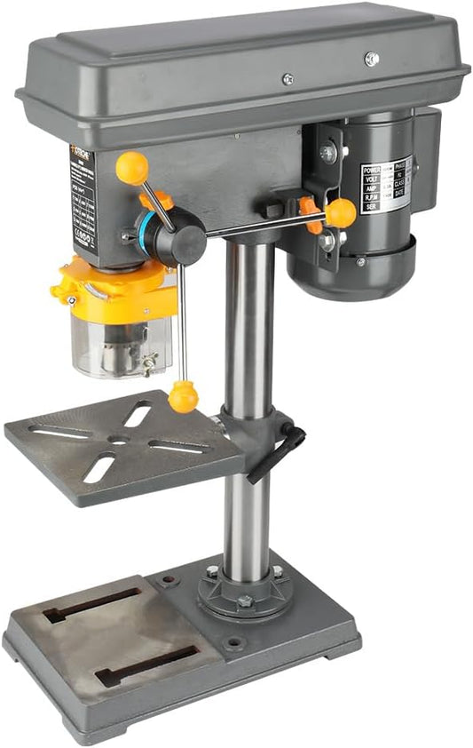 Hoteche Kolomboormachine, werkbank, 500 W, 230 V, 9 toerentallen, 280-2350 omw/min, boordiameter max. 16 mm, 50 mm, afstand van de spindel MT2, ideaal voor nauwkeurige boorwerkzaamheden