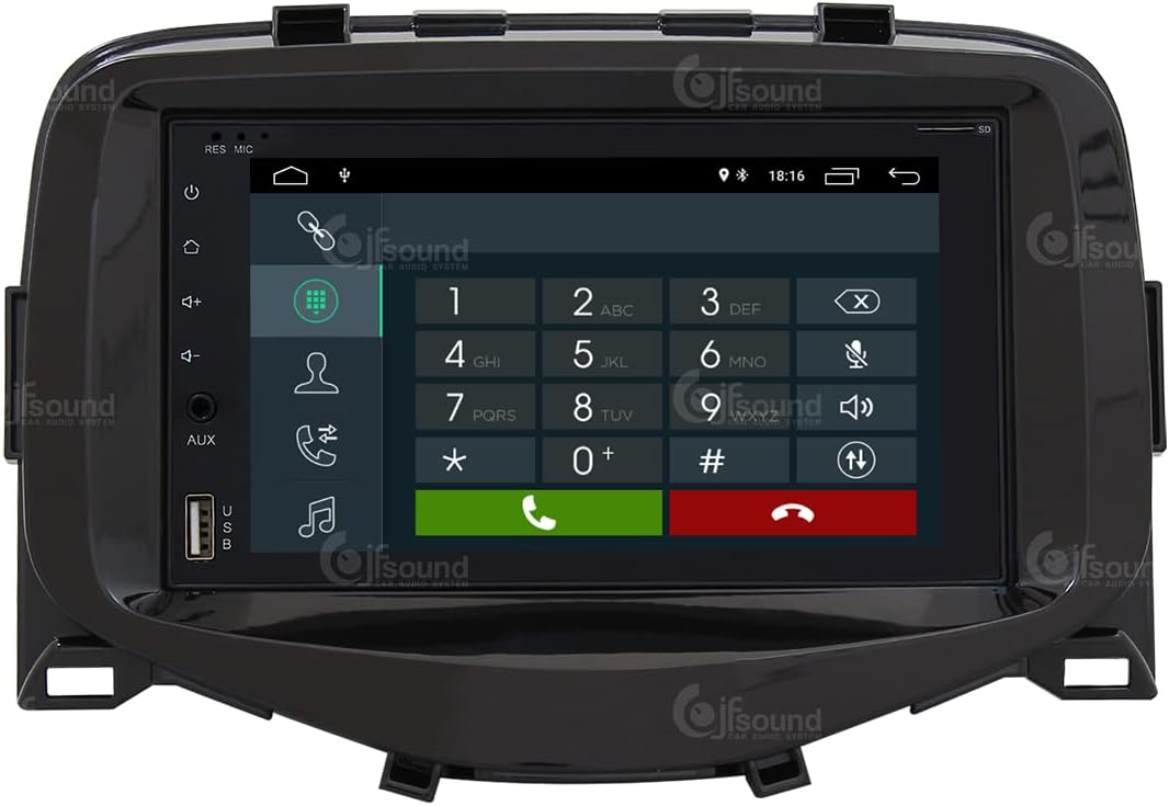 Autoradio Toyota Aygo – Multimedia Systeem – Navigatie Unit – Auto Receiver – Infotainment Systeem – 6,2 Inch Touchscreen – Bluetooth & WiFi Connectivity