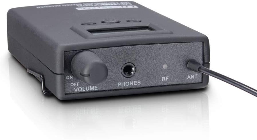 Draadloos in-ear monitorsysteem – In-ear monitoringssysteem – Draadloos monitorsysteem – In-ear monitoring systeem – Monitorset – Zwart – 96 UHF-kanalen – Mono- en stereo-modus