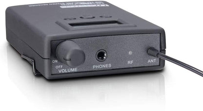 Draadloos in-ear monitorsysteem – In-ear monitoringssysteem – Draadloos monitorsysteem – In-ear monitoring systeem – Monitorset – Zwart – 96 UHF-kanalen – Mono- en stereo-modus