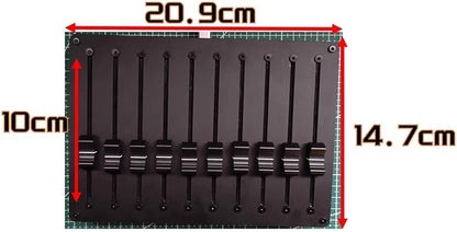 Toplionace 10-Kanaals Midi-Controllerfader - Aanpasbare CC-Berichten, USB/Type-C-Interface voor Daw-Software