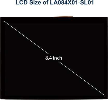 8.4" Lcd scherm Radio Navigatie voor Chrysler Dodge Jeep LA084X01(SL)(01) LA084X01 (SL) (02) Lcd scherm Touchscreen Vervanging voor auto LA084X01-SL01 LA084X01-SL02, Nee voor Uconnect 4