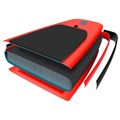 Opblaasbare Paddleboard – SUP Board – Stand Up Paddle – Watersport Board – PVC Constructie – 300 x 76 x 10 cm – Inclusief Pomp En Zitje - QUORE