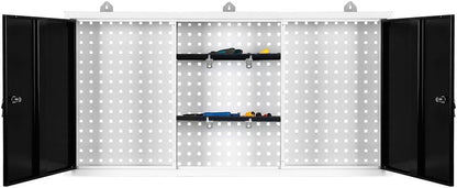 XPOtool gereedschapskast met hangkast en gereedschapswand met 3 gatenwanden incl. accessoires