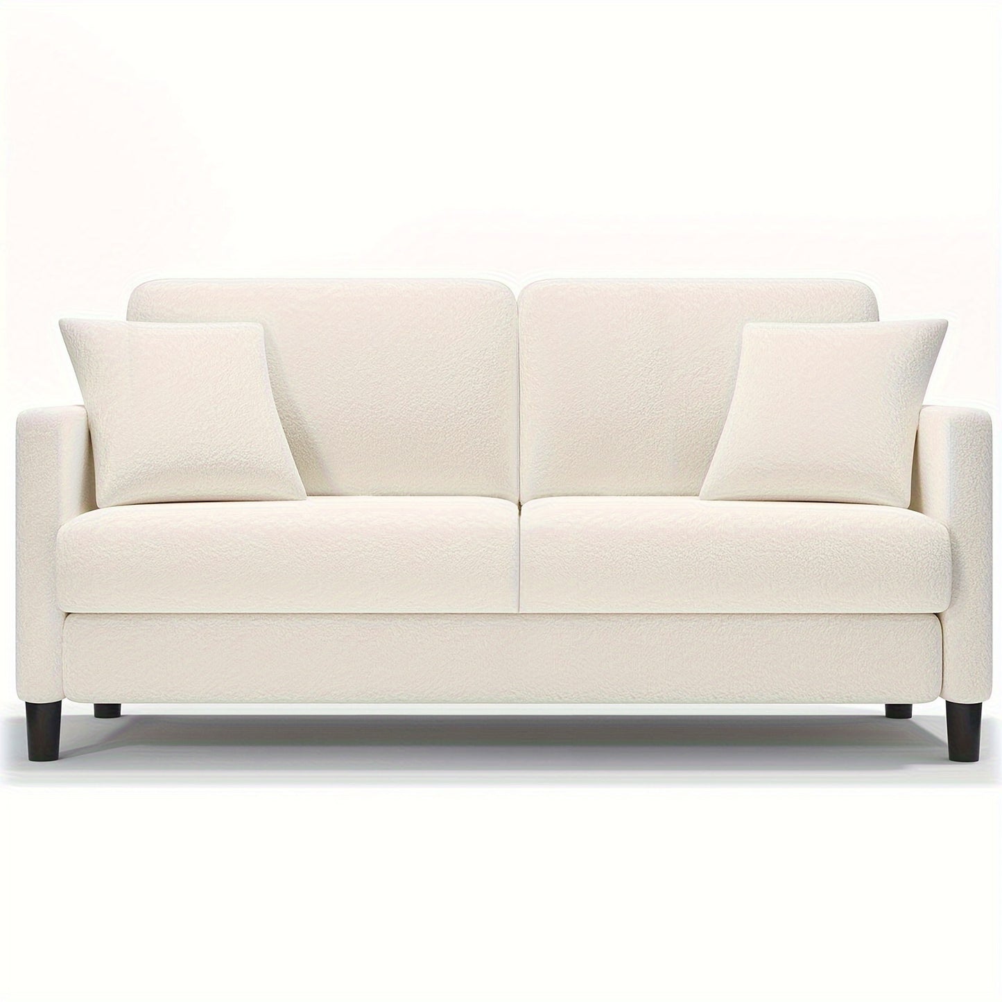 3-Zits Bank – Driezitsbank – Sofa – Zitbank – Tweezitsbank – Beige – Hoogwaardig Schuim – Stevig Houten Frame