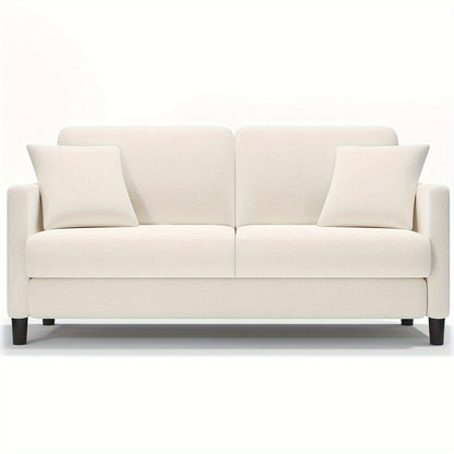 3-Zits Bank – Driezitsbank – Sofa – Zitbank – Tweezitsbank – Beige – Hoogwaardig Schuim – Stevig Houten Frame