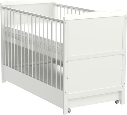 Babybedje – Wieg – Ledikant – Kinderbed – Juniorbed – Verstelbaar Met 3 Hoogtes – Met Opberglade En Aloe Vera Matras
