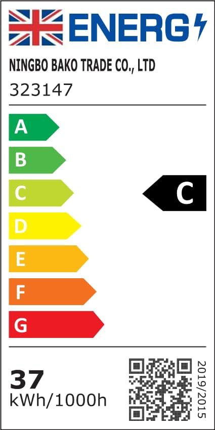 Moderne LED-plafondlamp met ventilator, RGB-plafondventilatorverlichting, 6 ventilatiesnelheden, oneindig dimbare verlichting voor woonkamer, slaapkamer, kantoor, 3000-5500 K, (Zwarte lijst 50CM)
