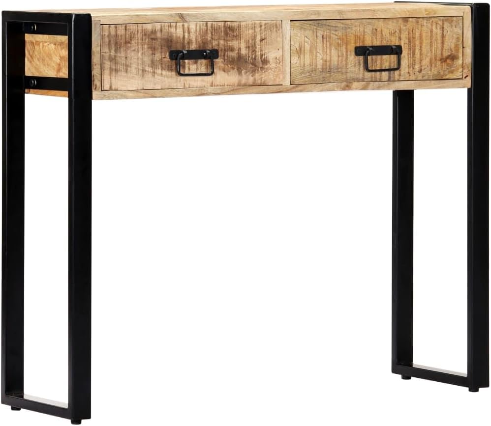 vidaXL Solid Mango Wood Wall Table Table Half Table Entrance Table Console Table