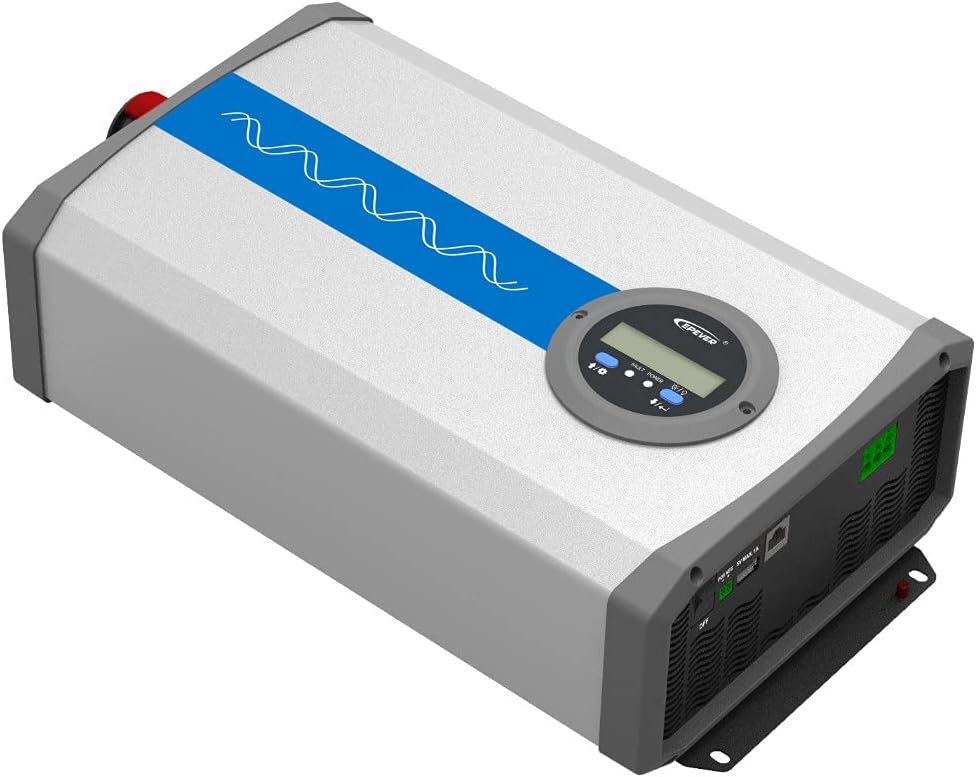 EPEVER IPower-Plus Series IP2000-22 Plus, 2000W, 24VDC to 230VAC pure sine wave voltage inverter with LCD display, ideal for off-grid household eme