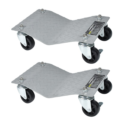 Krik – Hefplateau – Autokrik – Garagekrik – Potkrik – Set Van 4 – Stalen Constructie – 500 Kg Draagvermogen Per Plateau