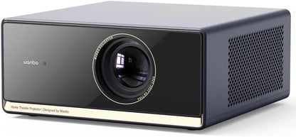WANBO Beamer 4K HDR10, Google TV/Netflix Officiële/1100 ANSI, Autofocus Keystone, Stil 26 dB, Native 1080P FHD, 2.4/5G WiFi Bluetooth, Spraakbediening, X5 Pro Smart Projector for Home/Outdoor/Gaming