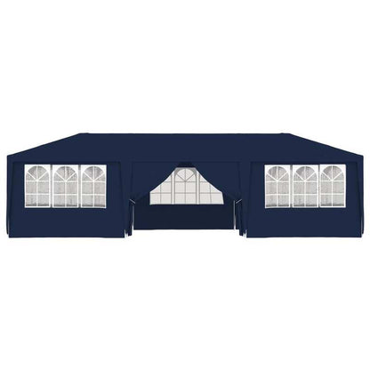 Professionele Partytent – Feesttent – Evenemententent – Tuintent – Buitenluifel – Blauw – 4x9 Meter – Waterafstotend Polyester 90 g/m²