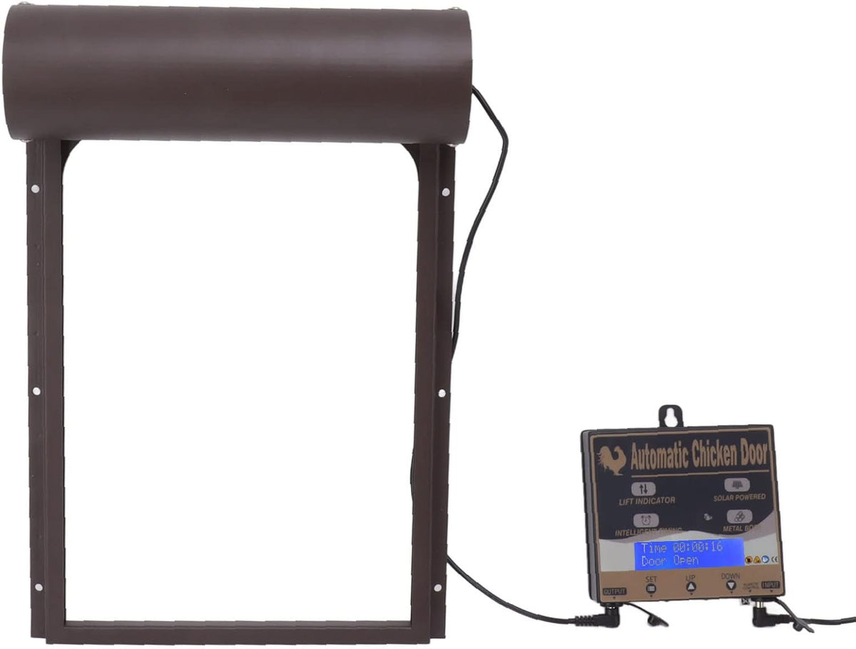 Automatisch kippenhok, bediening van de 3-in-1-deur voor kweekboerderij, 100-240 V, lichtdetectie, timing-afstandsbediening (EU-stekker)
