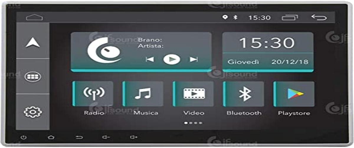 Universeel autoradio 1DIN Android GPS Bluetooth WiFi Dab USB Full HD Touchscreen Display 10.1" Easyconnect