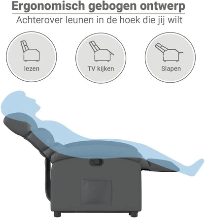 vidaXL Stand Up Chair Faux Leather Grey, Stand Up Chair, Stand Up Chair, Stand Up Chair, Stand Up Chair, Senior Chair, Stand Up Chair, Stand Up Chair, Stand Up Chair