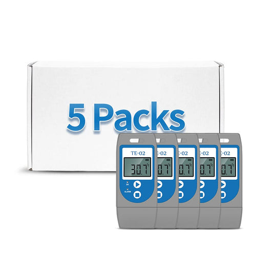 ThermElc Datalogger met USB-temperatuur, multifunctionele temperatuurlogger met PDF-rapporten, 32000 punten lezen, lange batterijduur, temperatuurgegevensrecorder voor verzending/opslag/transport