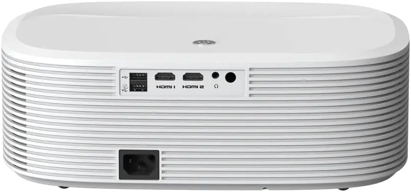 Maxxo Projector LED800, 700 ANSI lumen, Native Full HD 1080P, ondersteuning 4K, 5000:1, autofocus, 5G WiFi, Bluetooth, Dolby Audio, gecertificeerde Netflix, YouTube, Prime Video, Linux (wit)