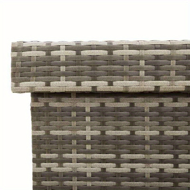 Opbergbox Tuin – Tuinkussenbox – Tuinkist – Kussenbox – Tuinopbergbox – Poly Rattan – Weerbestendig – Met Wieltjes – 110x55x73 cm – Mobiel en Duurzaam
