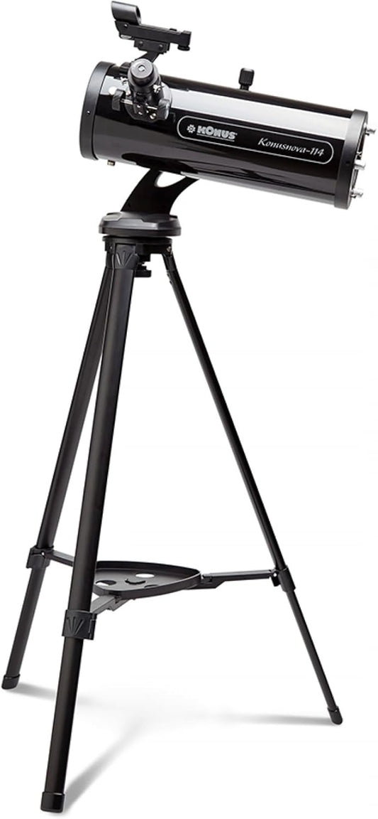 KONUS | KONUSNOVA-114 Newton astronomische refractortelescoop met 70 mm diameter, brandpuntsafstand 900 mm en statief.