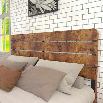 Modern Bedframe – Tweepersoonsbed – Slaapkamermeubel – Bedframe Metaal – Bed 160x200 cm – Stijlvol Hoog Hoofdbord – Stevig Metalen Frame