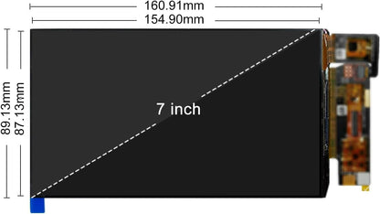 Amoled-display, 7 inch FHD 90 Hz, hoge vernieuwingsfrequentie, 850 nits, hoge helderheid, IPS-touchpaneel voor Raspberry Pi 5/4 laptopcamera, switch, PS4/5, gaming-display, doe-het-zelfscherm