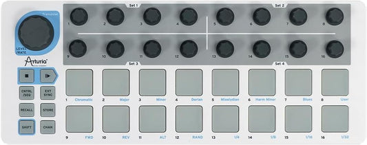 Arturia - BeatStep - Compacte MIDI-controller en sequencer met creatieve Software voor hoogwaardige opnamen, 16 pads, 16 encoders