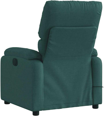 ZIRLANLV Recliner Adjustable Backrest, Relaxation Chair with Vibrating Function, Massage Chair, TV Chair, Reclining Chair, Upholstered Chair, Recliner (Wine Red) (Dark Green #17)