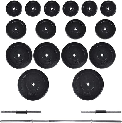 Power Tower Wandmontage – Wandrek Fitnessstation – Halterrek – Krachtstation – Dumbbell Set 61 kg – Compact Ontwerp – Robuuste Stalen Constructie