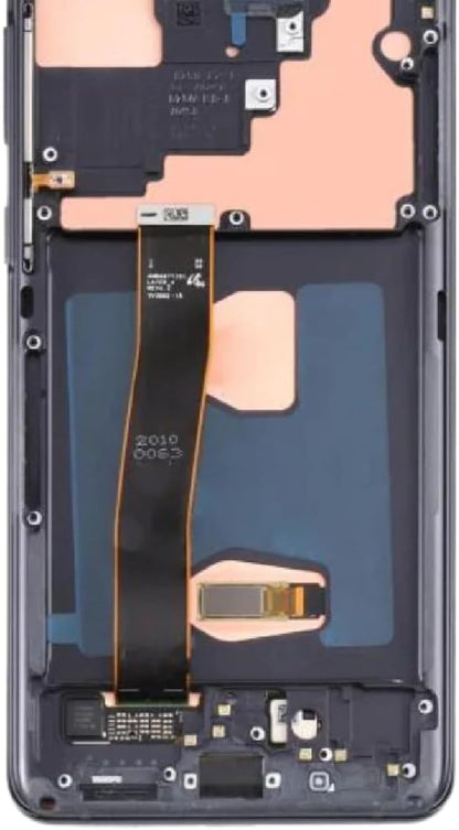 It'Go OLED Full HD-display voor Samsung S20 Ultra G988 met vingerafdruk LCD-scherm, vervanging touchscreen met gereedschap, zwart met frame, hoge kwaliteit