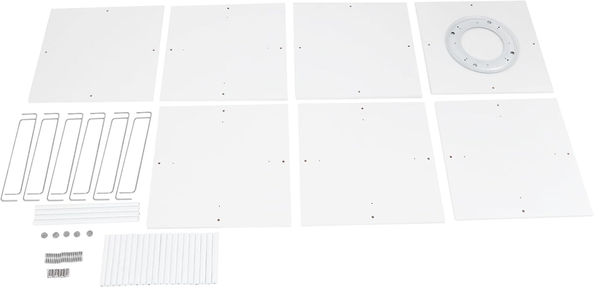 360° Floor Stand Rotating Shoe Organiser, Shoe Rack, Rotating Shoe Rack, Multi-layer Shoe Stand, Swivel for Placement, Shoes, Hats, Handbags etc. (6 Floors, White) - QUORE