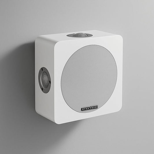 Magic Around-5 Wit – Surround Luidsprekers voor Home Cinema (Paar) | Quadripolair ontwerp 4 Tweeters + 5,25" Woofer | Passieve Wandluidsprekers voor 5.1 en 7.1 Systemen
