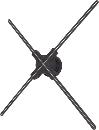 Holografisch 3D-display met resolutie van 1600 x 832, 832 leds, wifi, stereo, met audio, voor Kerstmis, Halloween, party, woondecoratie, 70 cm, EU-stekker