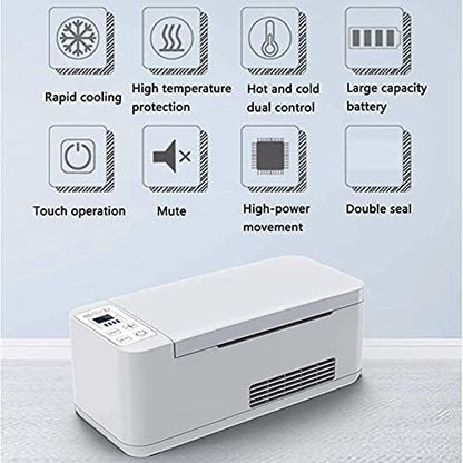Insulinekoelkast – Draagbare Koelbox – Medicijnkoelkast – Temperatuurgestuurde Koelbox – Reiskoelkast – Compact Formaat – Intelligente Temperatuurregeling – Hoog Temperatuuralarm