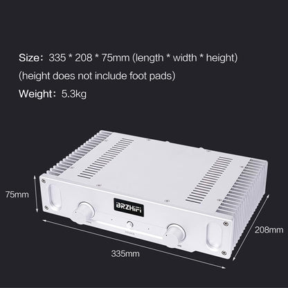 Pure Klasse A 2.0 Kanaals Eindversterker Zilver – Versterker – Hifi Versterker – Stereo Versterker – Home Audio Versterker – 20 W Bij 8 Ohm – 144.000 µF Filtercapaciteit
