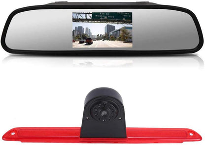 HD Transporter parkeerhulp remlicht achteruitrijcamera met hoek instelbare vervanging voor Mercedes Benz Sprinter W906 W907 W910/V W Crafter Caravelle (achteruitrijcamera + 4,3 inch