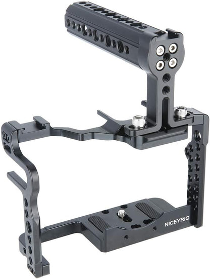 [Update versie] NICEYRIG GH5 Mark II GH5s GH5 camerakooi kit met camera kaas bovenhandvat koude schoenhouder NAVO-rail voor DSLR Panasonic Lumix GH5/GH5s/GH5 Mark II