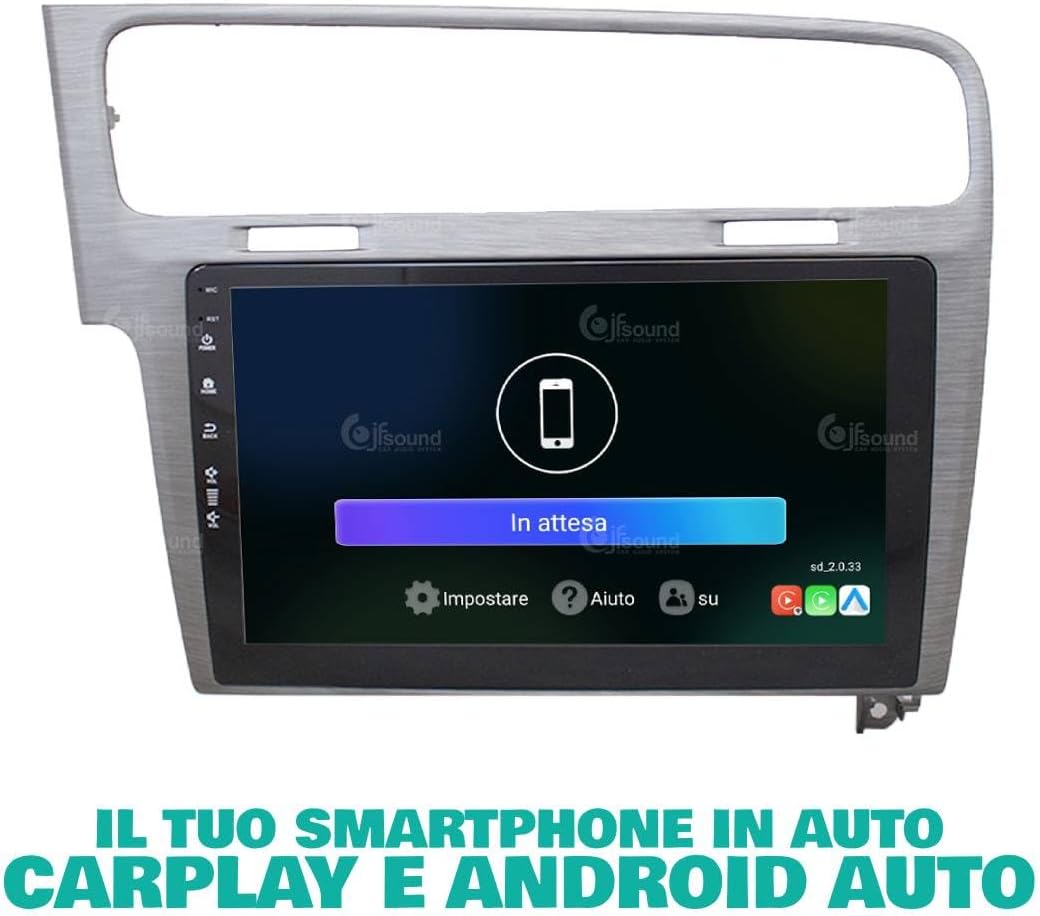 Autoradio Volkswagen Golf 7 – Multimedia Speler – Navigatiesysteem – Car Stereo – Touchscreen Radio – 10 Inch Display – Android Auto & Apple CarPlay – Bluetooth & WiFi Connectivity