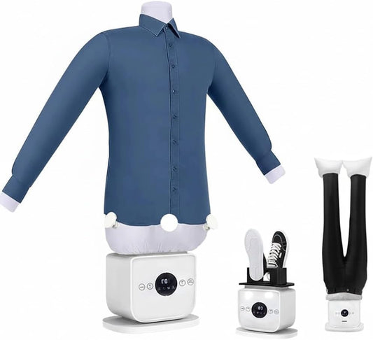 Overhemd strijkmachine automatisch – Strijken zonder strijkijzer – Kleding klaar in 10–15 min – Voor overhemden en broeken – Compact apparaat met hete lucht