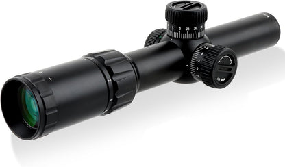 FOCUHUNTER 1,5 - 6 x 24 mm telescoop, zijdelingse parallaxcompensatie optische monoculair, groene volledig multigecoate 30 mm buiszoeker met 4 montageringen