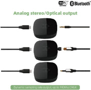 Chromecast - Streaming Box - AudioCast - Audio-Adapter - AirPlay 2 Receiver - HiFi Wireless Multiroom Stereo Preamp - met Siri - Alexa - Hi-Res Audio - Draadloos - 2.4G - 5G - Bluetooth - AUX - 192 kHz - 24-bit Muziek - 3.5 mm jack - Zwart