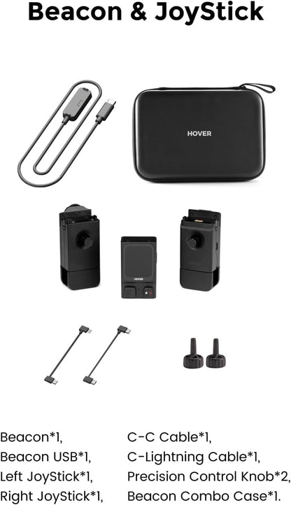 HOVERAir Beacon & Joystick Set – Lichtgewicht Motion Controller met real-time display en veilige vlucht functies voor fietsen, reizen en outdoor filmen [android,ios,macintosh]
