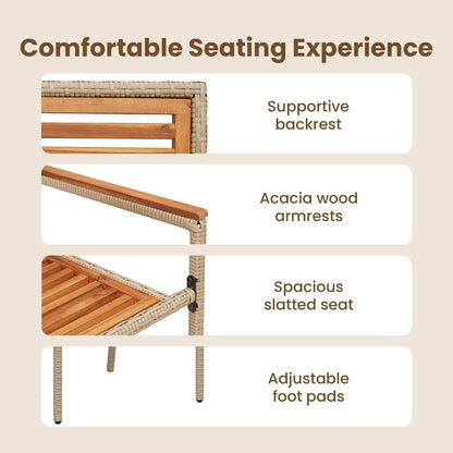 Tuinstoelen – Buitenstoelen – Balkonstoelen – Terrasstoelen – Stapelbare stoelen – Poly rattan – Inclusief zachte kussens