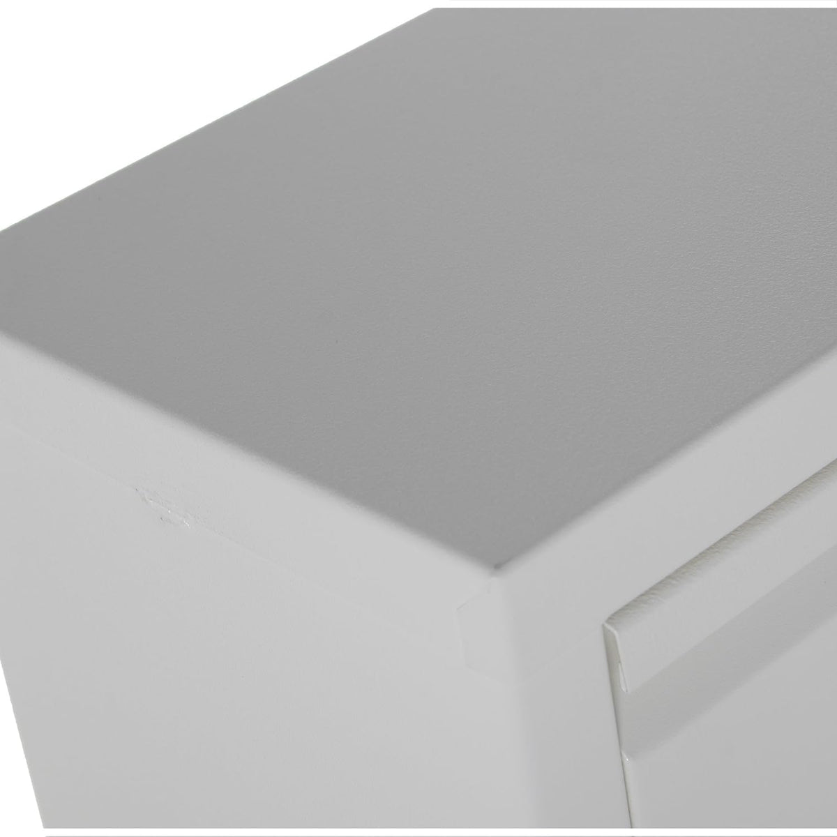 DRW Schoenenkast met 5 laden van metaal met ventilatieopeningen, wit, 50 x 15 x 170 cm