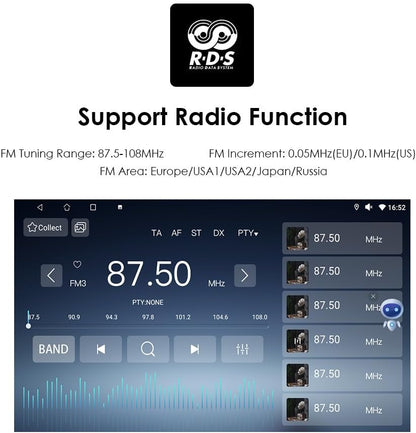 Ossuret Autoradio voor Lancia Ypsilon (2006-2011), 9 Inch Android 13 Aanraakscherm 2+32GB GPS Navigatie met Carplay Android Auto WiFi Bluetooth Stuurwielbediening DSP USB